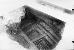 Ved en graving under verandastua til Borregårdsveien 7 i Sar