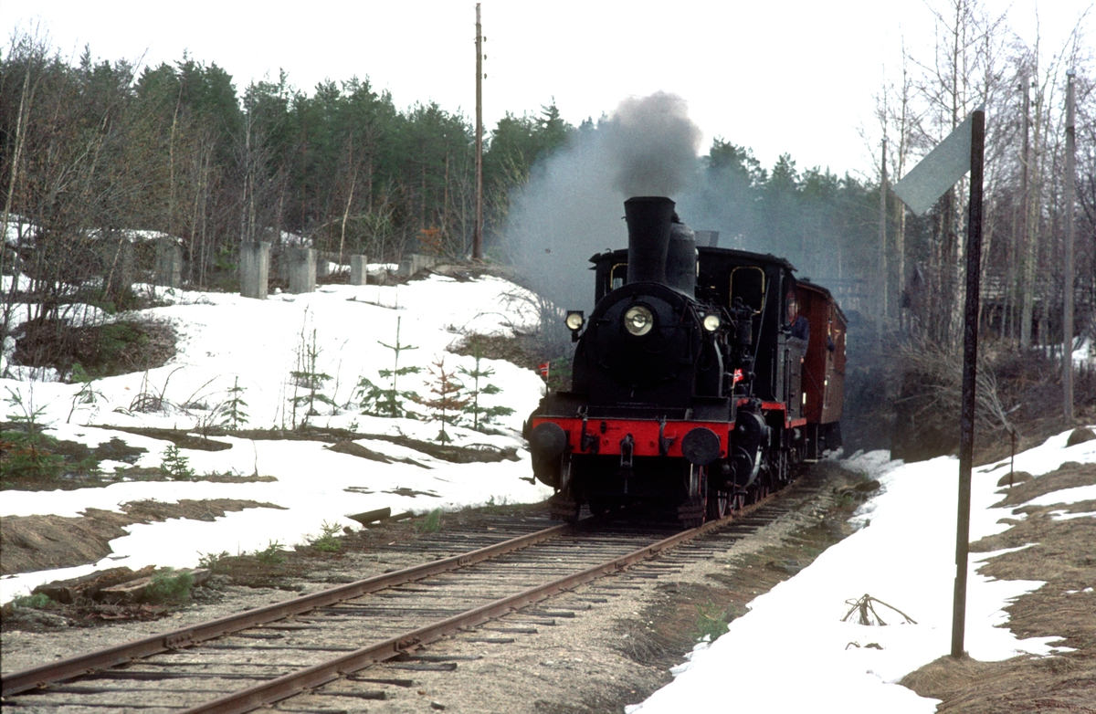 Veterantog på Krøderbanen med damplokomotiv 21b 252