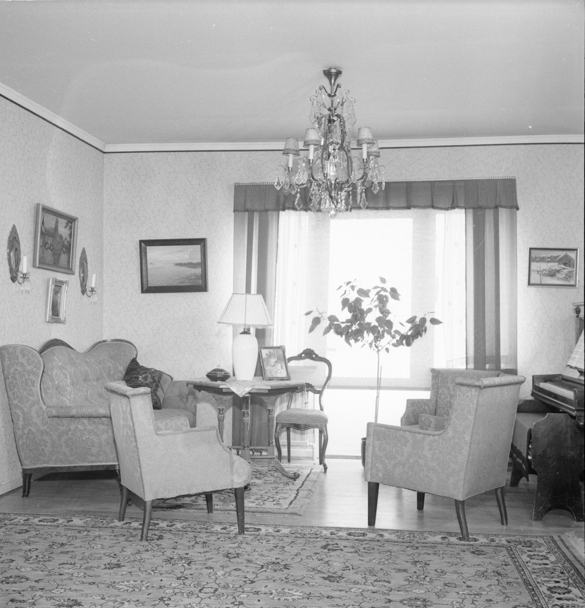 Överstelöjtnant Torsten Holms bostad, Kåbo, Uppsala 1949
