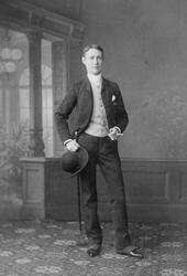 Christian Thams som arkitektstudent i Sveits.