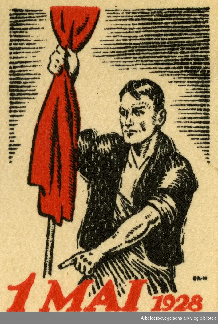 Arbeiderpartiets 1. mai-merke fra 1928