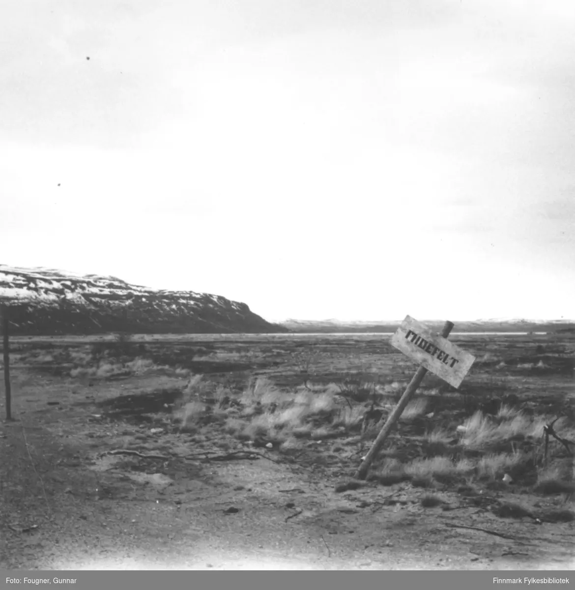 Et minefelt i Porsanger.