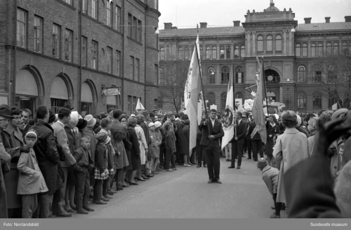 Studentkarneval i Sundsvall 1962.