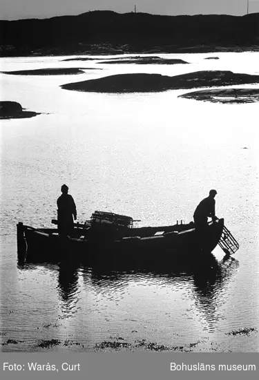 Hummerfiskare vid Gullholmen i september 1969