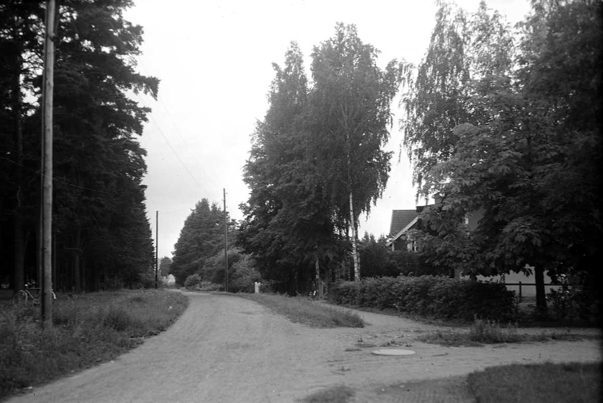 Lagerlundavägen i Malmslätt, 1940-tal.