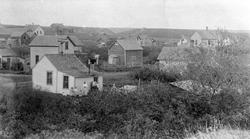 Amerikabilder, Per Mæhlum, Vallset.
Per Mæhlums hus i Kathr