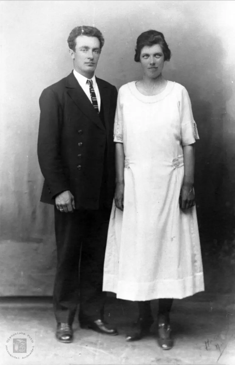 Ektepar. Knud K. Mjåland og kona Marta.