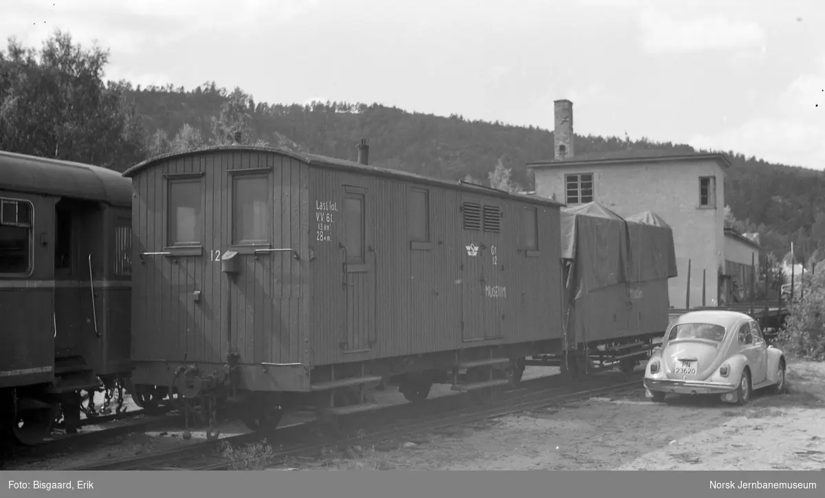 Godsvogn litra Gf nr 12 fra Sulitjelmabanen på Grovane