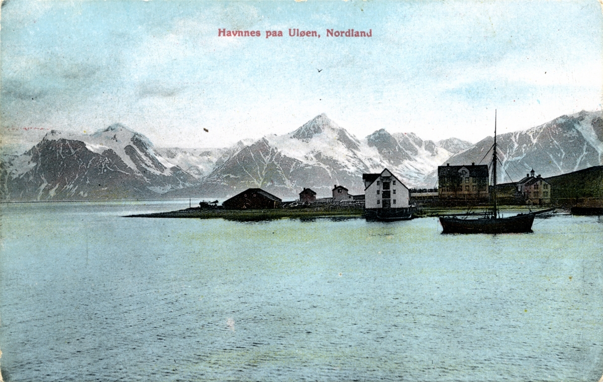 Havnnes paa Uløen, Nordland (egentlig i Nordreisa i Troms), postkort