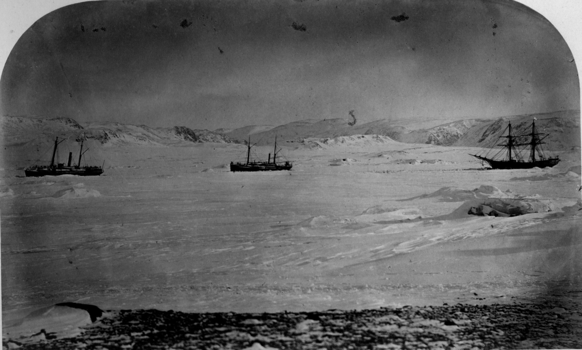 "Fartygen i vinterquarter i Mosselbay, d.6 April 1873.": Polhem, Onkel Adam, Gladan.