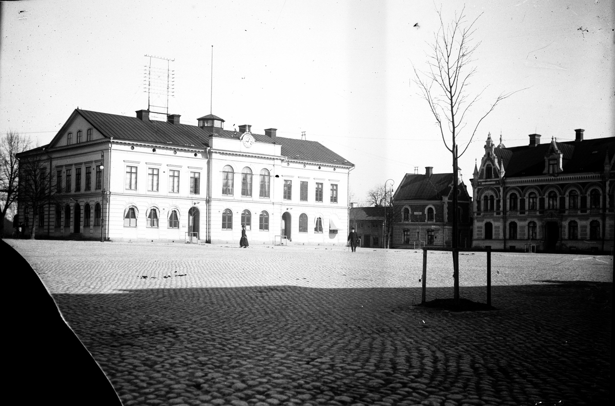 Stora Torget med rådhuset. Fotograf: Ellert Johan Viktor Sörman Fotokopia finns.