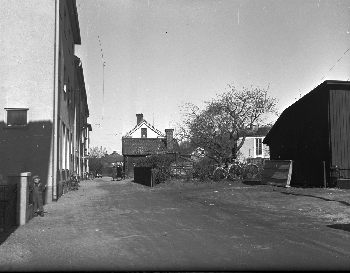 Humlegårdsgatan mot norr 1950. Fotograf: KJ Österberg Fotokopia finns.
