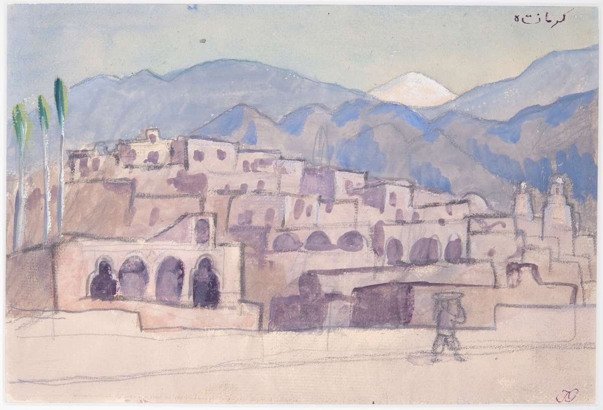 Kermanshah, panorama [Akvarellmålning]