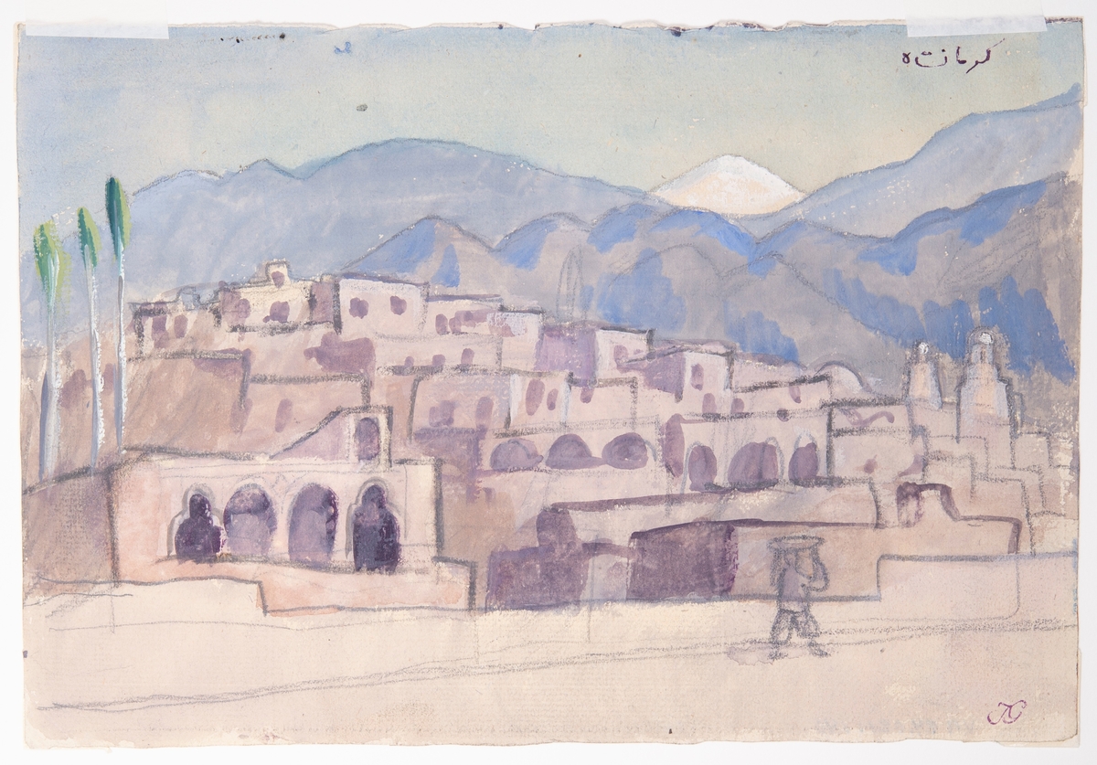 Kermanshah, panorama [Akvarellmålning]