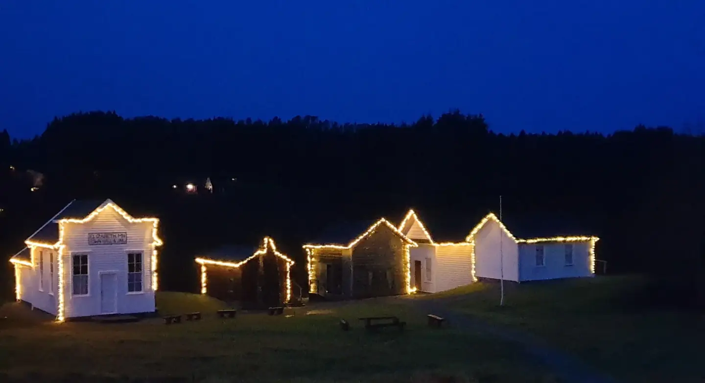 Julelys på Prærielandsbyen