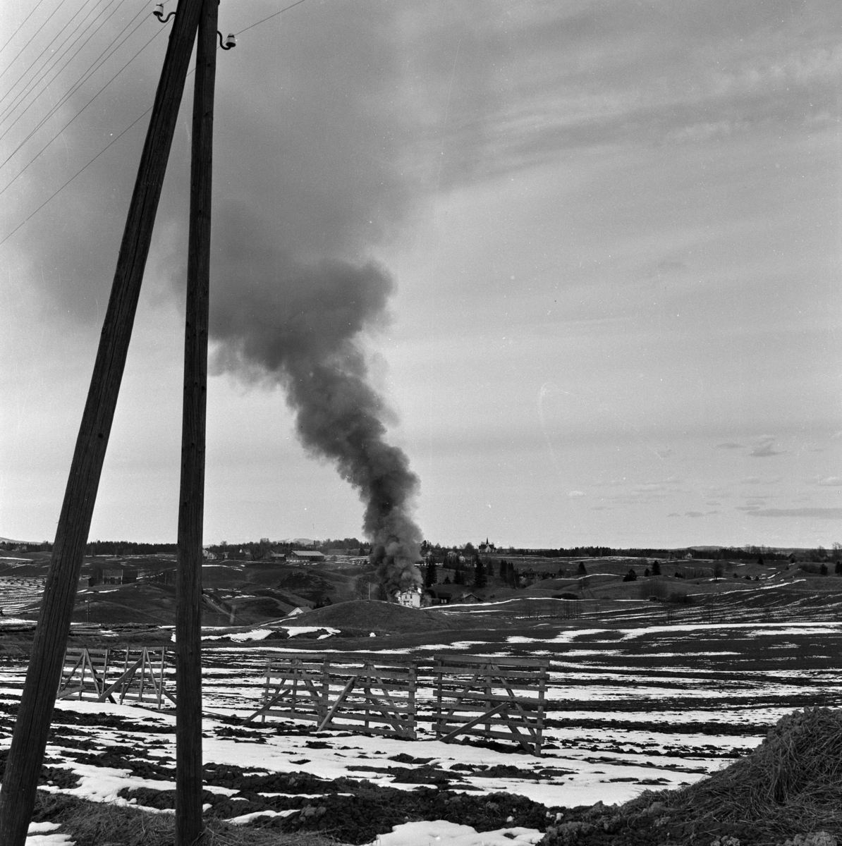 Solheim skole brenner, Gjerdrum 1961-1963