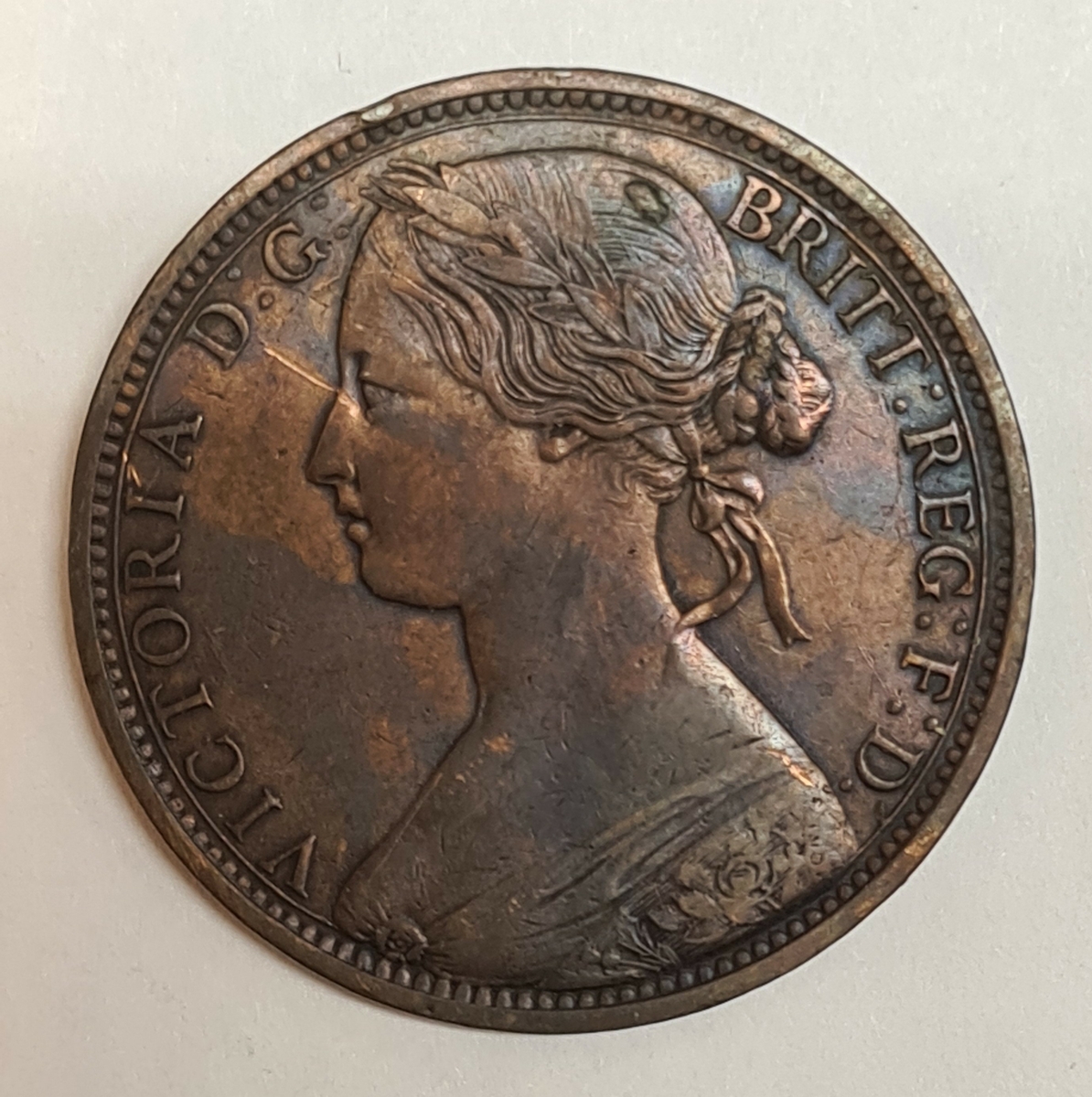 3 mynt från Storbritanien.
1 Penny, 1860
1 Penny, 1863
1 Penny, 1866
