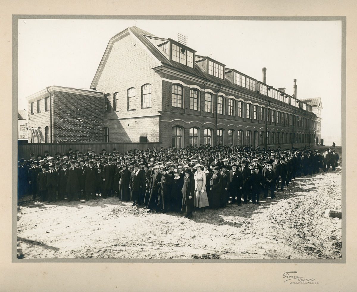 Personalen på AB Nymans Verkstäder, Uppsala 1921