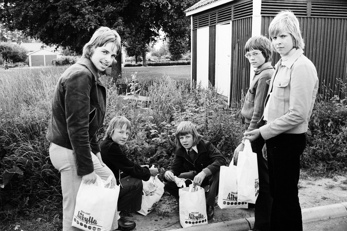 Pelle Ögren drog igång städauktion i Tierp, Uppland 1973