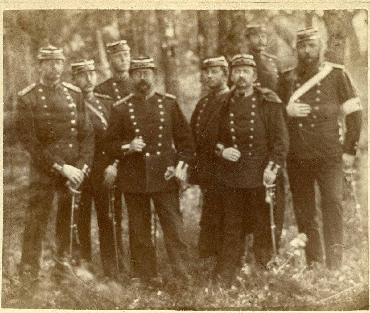 Västerfärnebo sn, Sala kn, Salbohed.
Militärer, 1882.