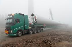 Anleggsarbeid ved  Kjølberget vindkraftverk i Våler kommune,
