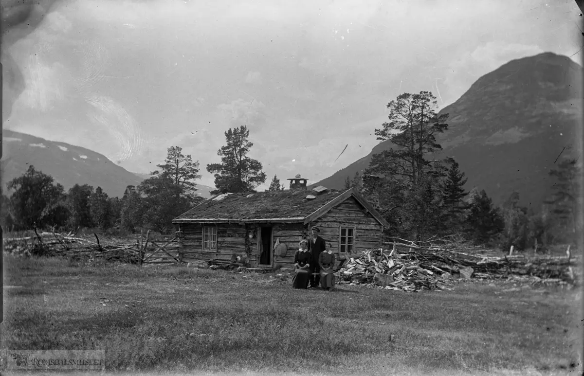12. Mathias Hole sitt seterhus (Ner-Hole) 26.07.1914. Øvre Hole.