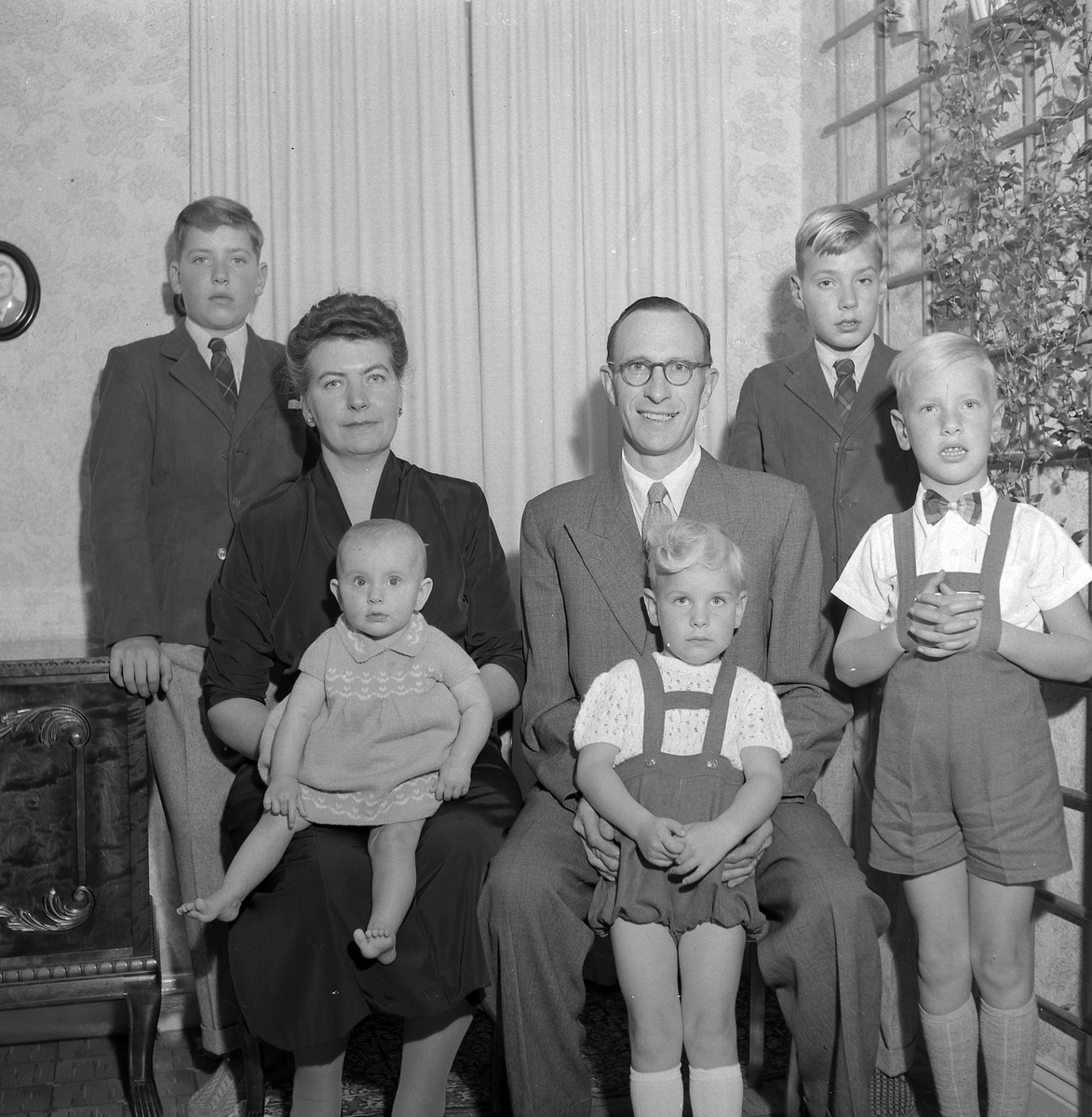 Familjen Torsten Gustavsson. Sept 1953