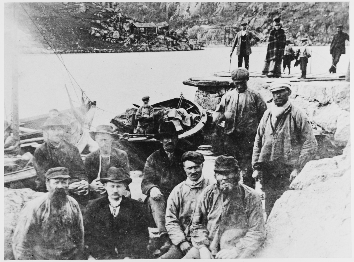 Rå kaien i Rekefjord, ca. 1915.