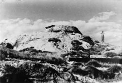 Tysk kommandosentral på Vedafjellet, 1945.
