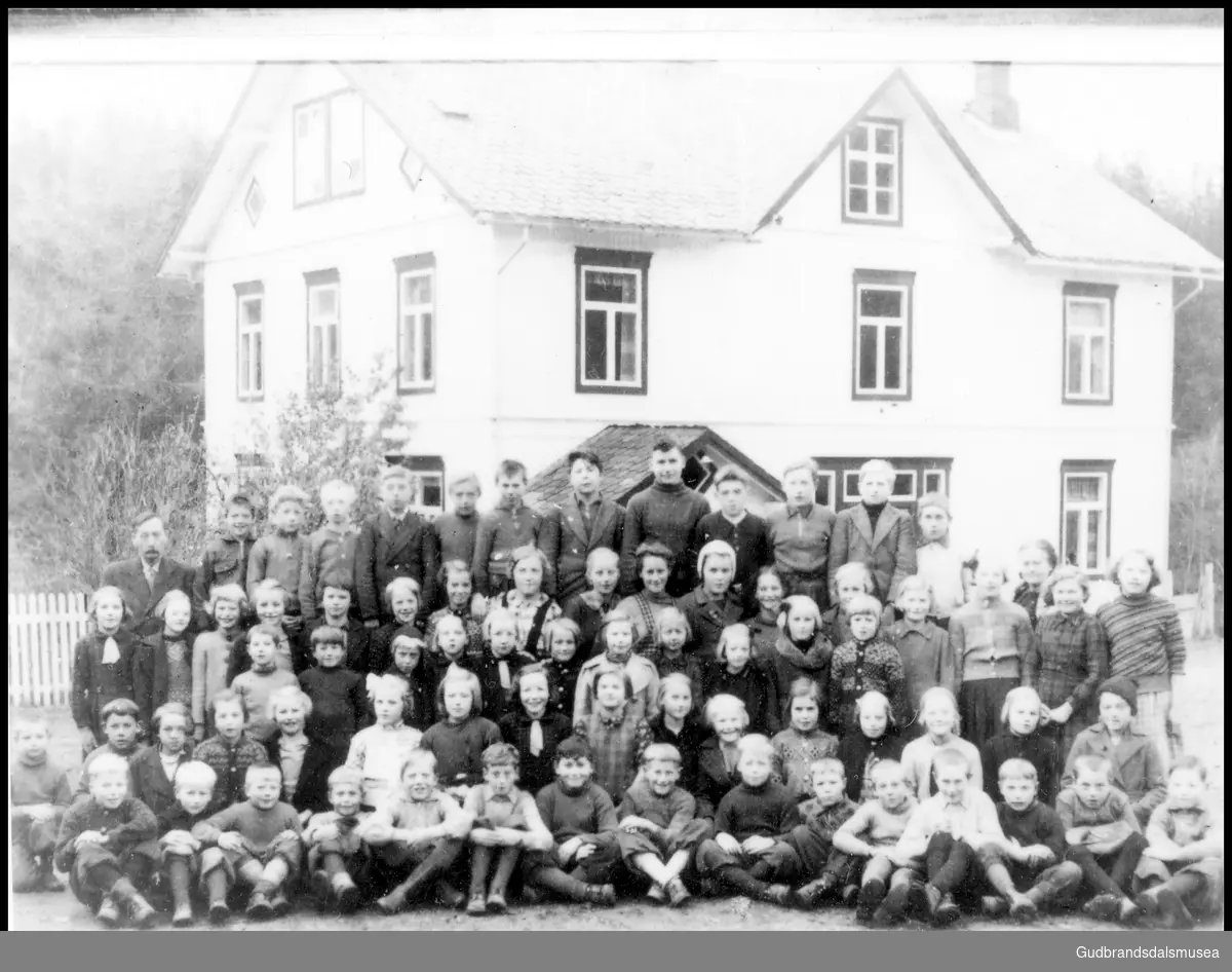 Elever ved Nord-Fåvang skole 1939, Ringebu.