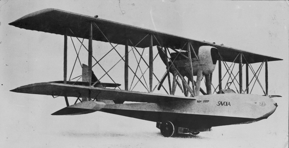 Flygbåt Savoia S.16. Civilt flygplan.