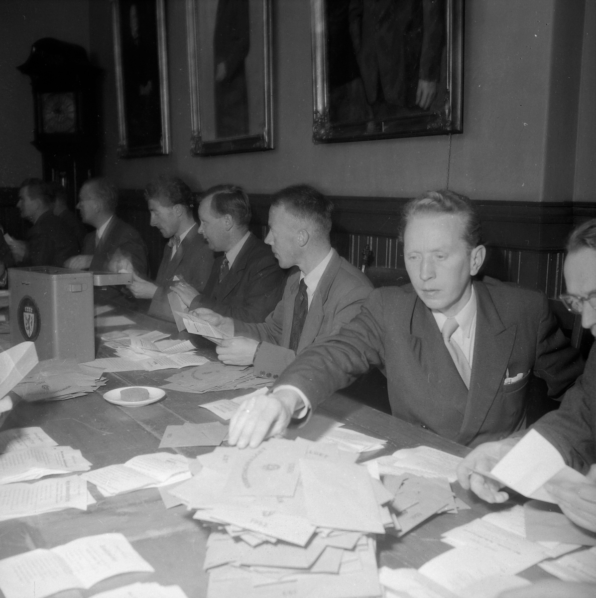 Opptelling av stemmer til Stortingsvalget 1953