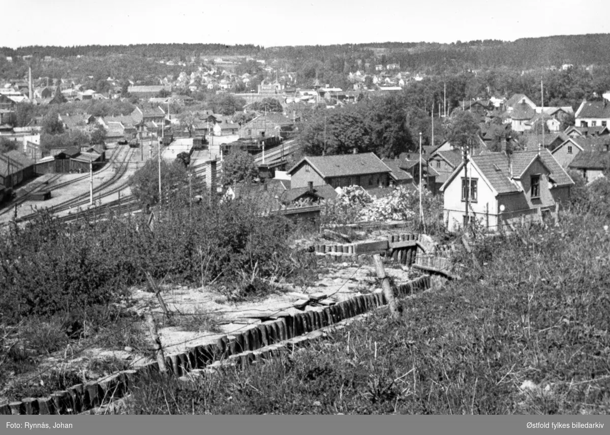Skyttergrav på Malakoff i Moss, tysk anlegg, 1940-1945.