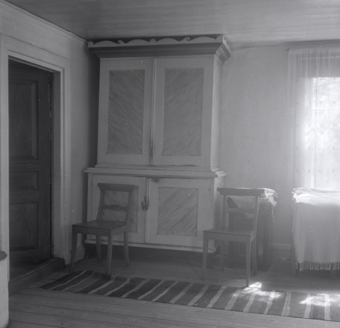 Interiörbilder från ett hus, år 1949 i Lassamåla.