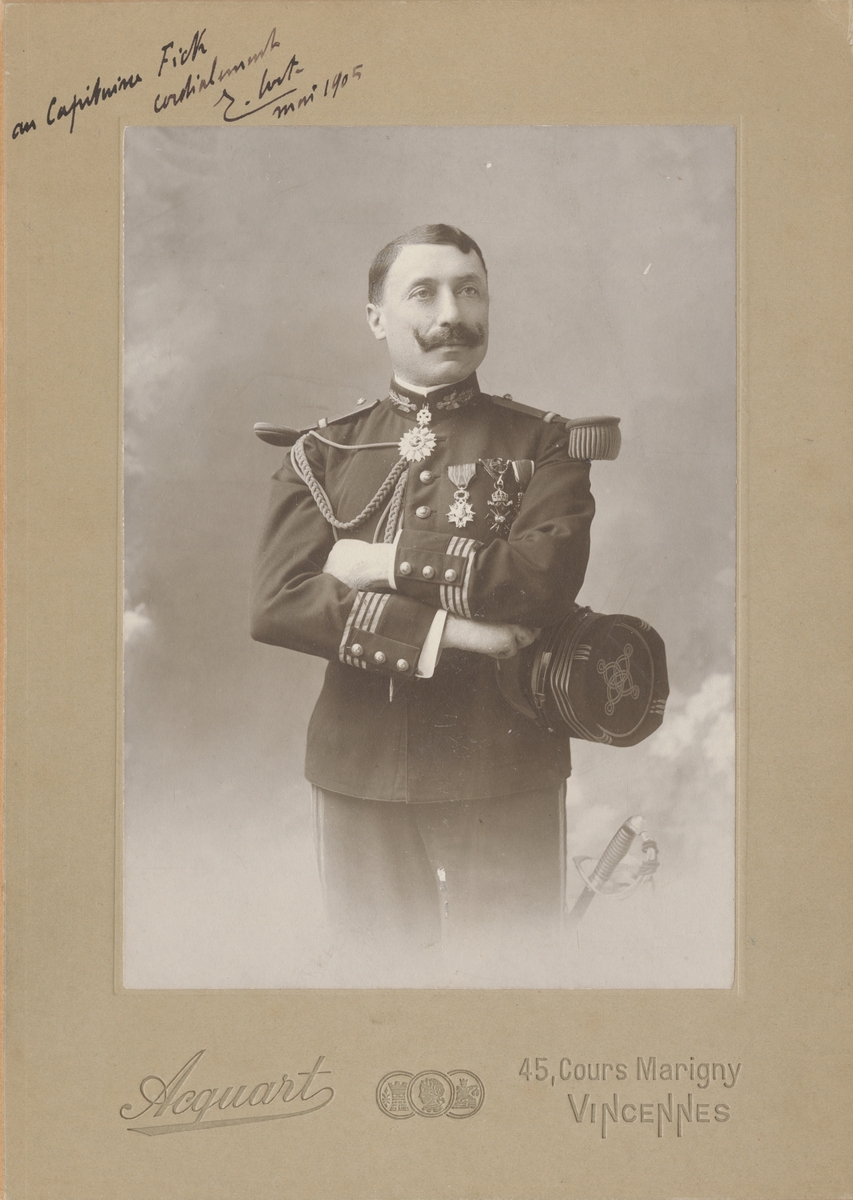 Porträtt av okänd fransk officer.