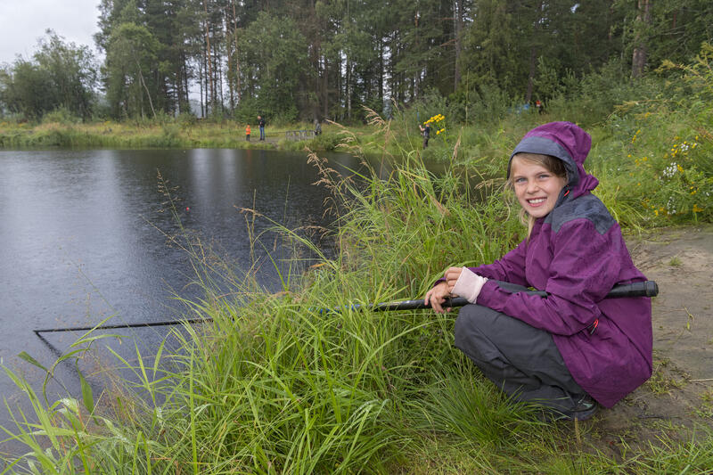 Barnas fiskedam på Anno Norsk skogmuseum.