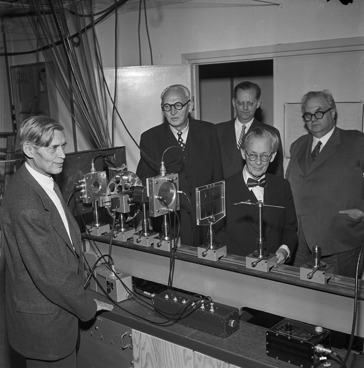 Kräftforskare hos professor The Svedberg, Uppsala 1955