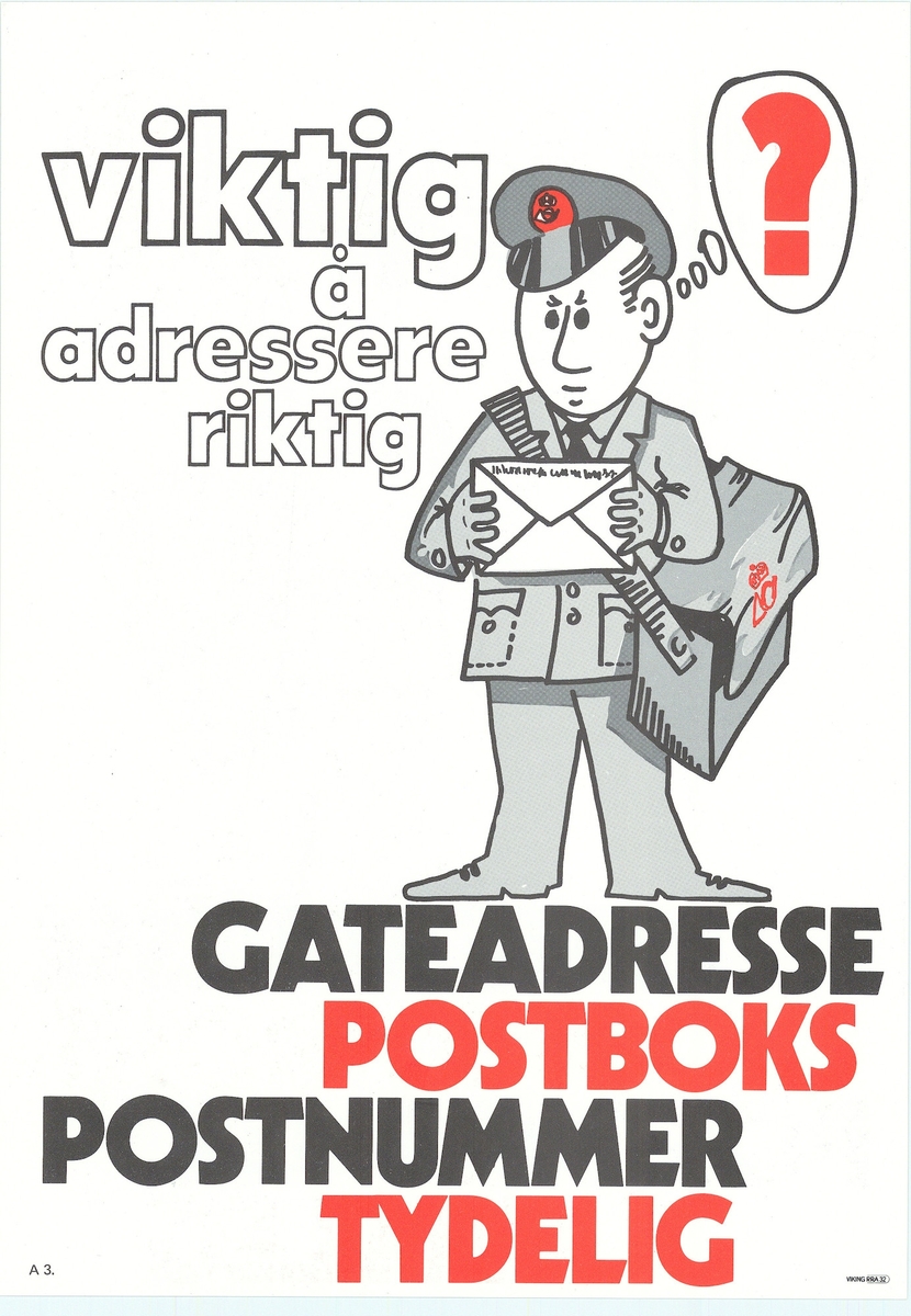 Plakat med hvit bunnfarge, motiv og tekst. Tosidig plakat med tekst på bokmål og nynorsk.