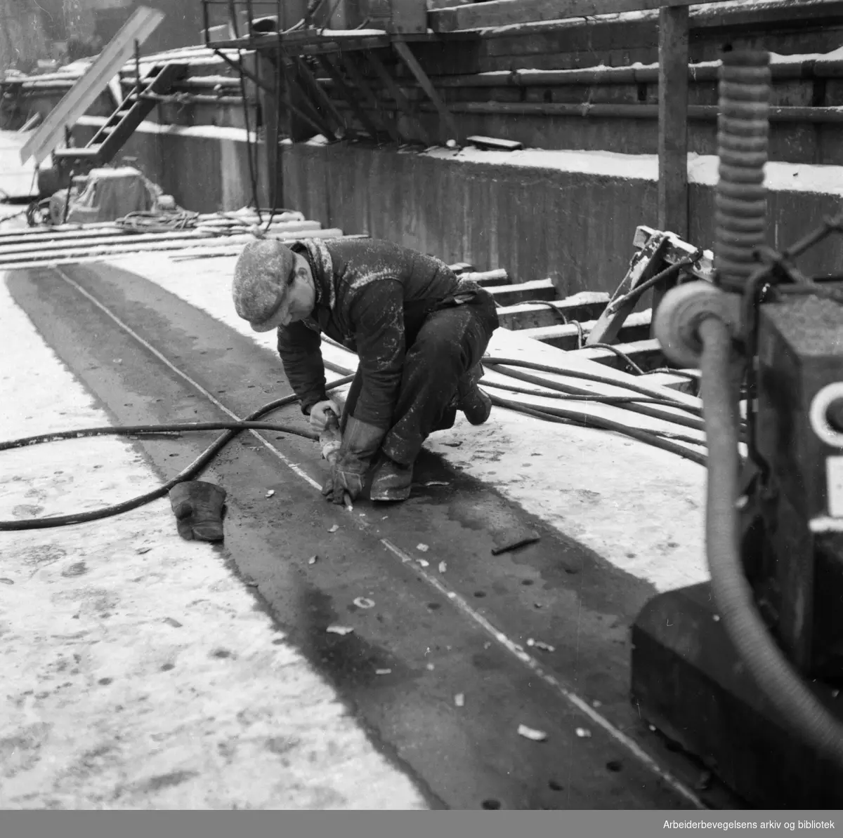 Akers Mekaniske Verksted. Nyland Vest. Desember 1952