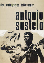 Club 7. Konsertplakat. Den portugisiske folkesanger Antonio 