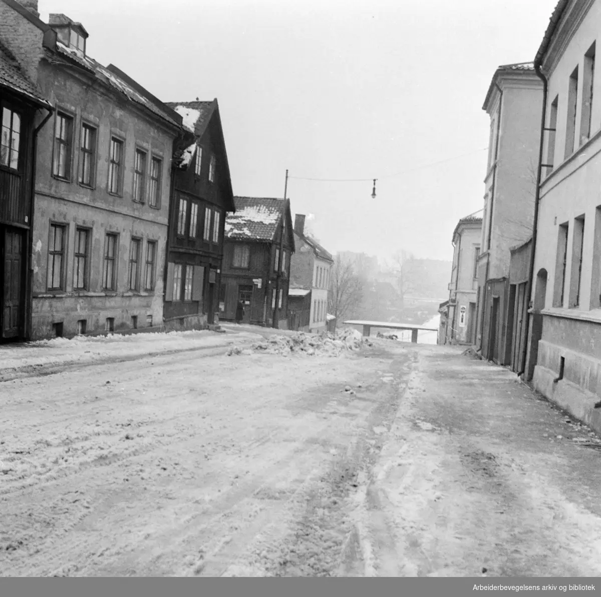 Øvre gate. Februar 1958