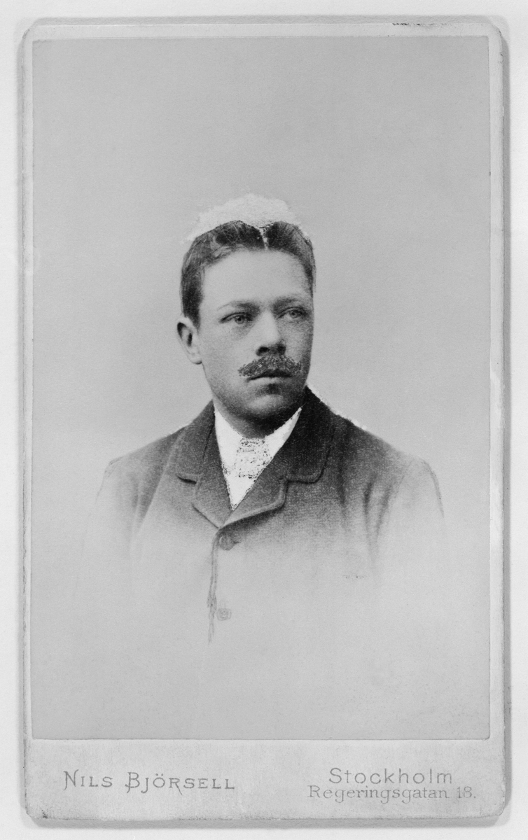 "Porträtt av Hjalmar Söderberg. Författare.Född 2 juli 1869 i Stockholm, död 14 oktober 1941 i Köpenhamn."