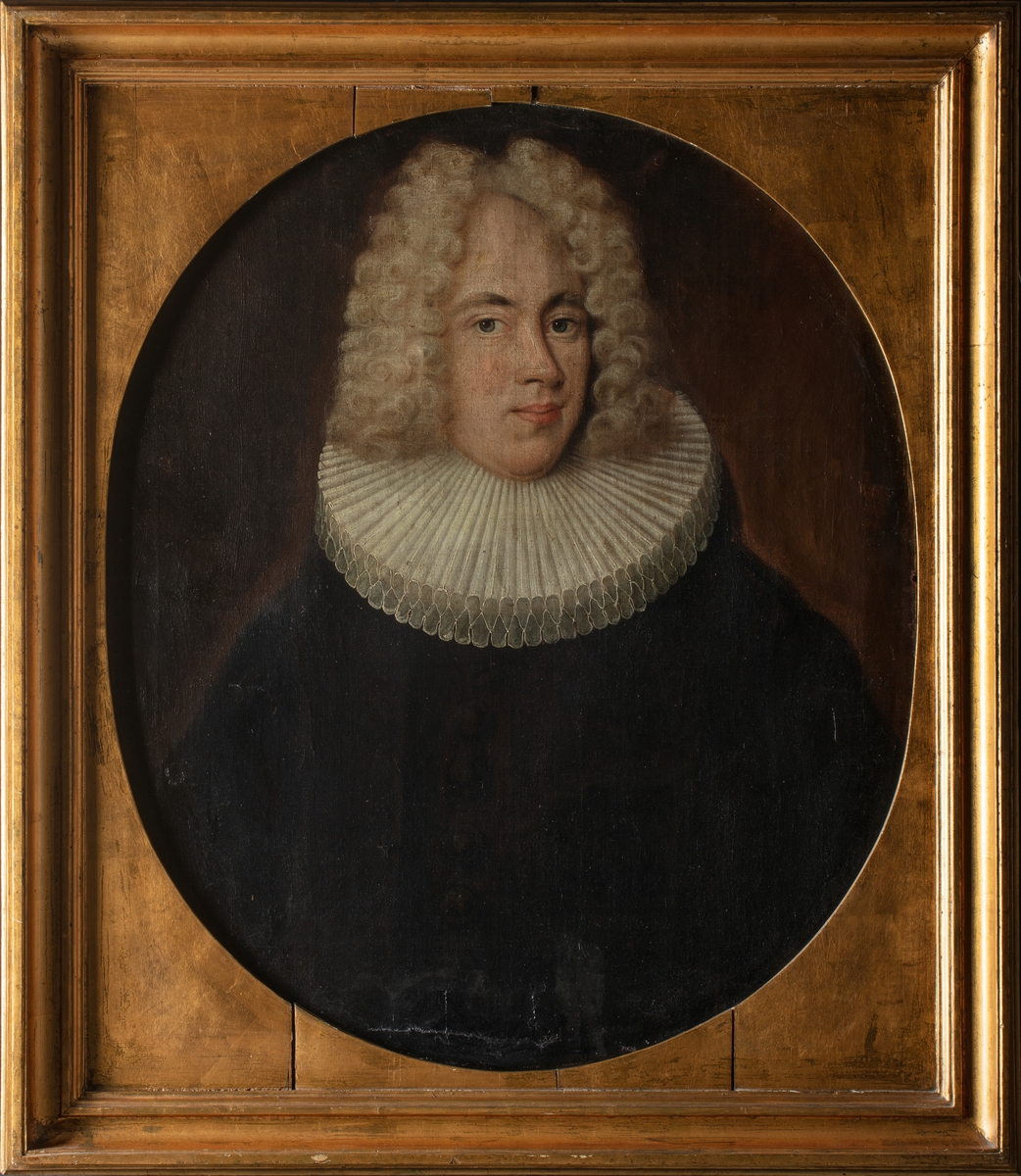 Portrett av Antonius Kierulf (1684-1723), sogneprest i Øyestad i Rykene.