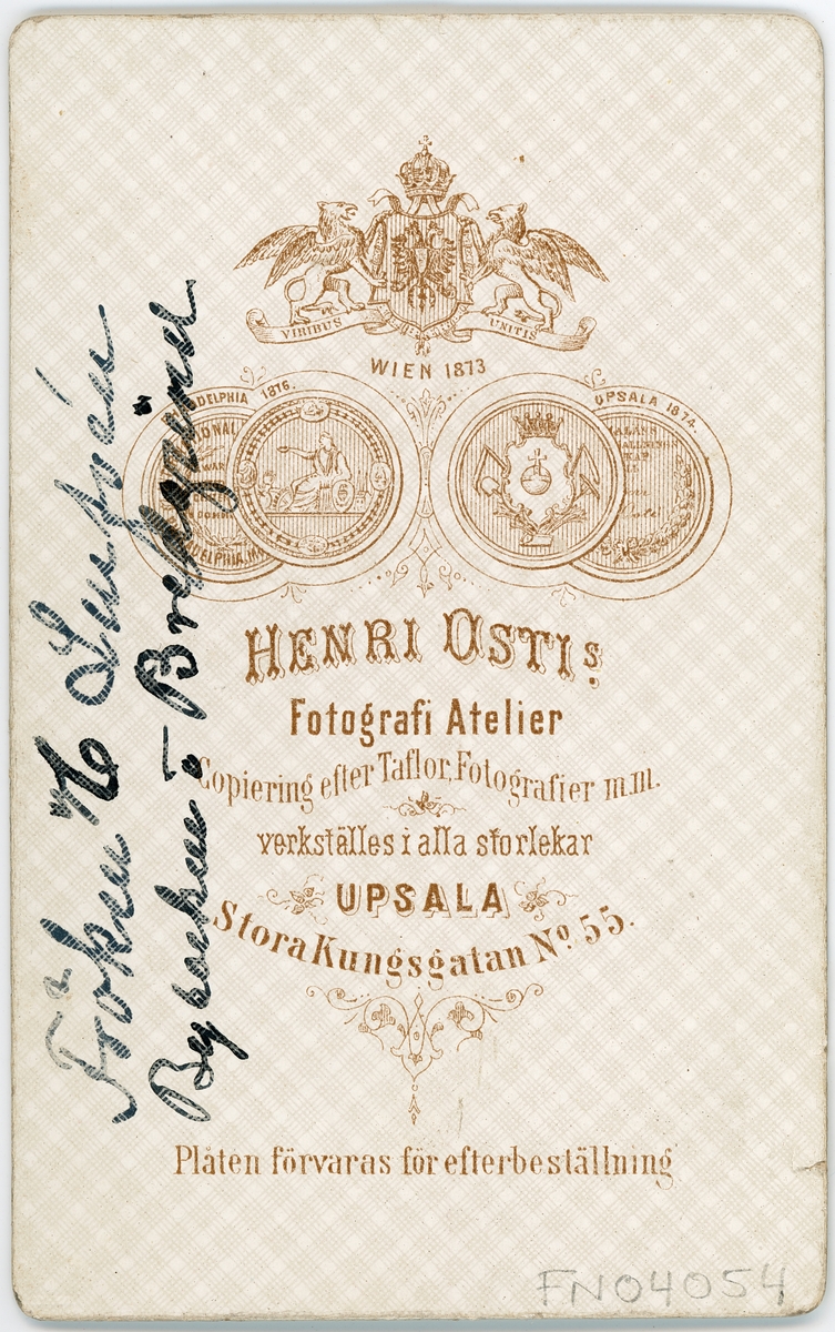 Kabinettsfotografi - C Leufvén från Bredgrind, By socken, Dalarna 1870-tal