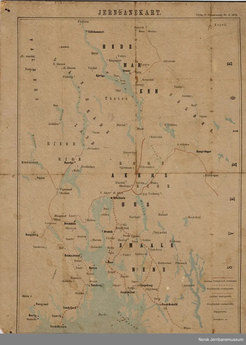 Jernbanekart : 1873