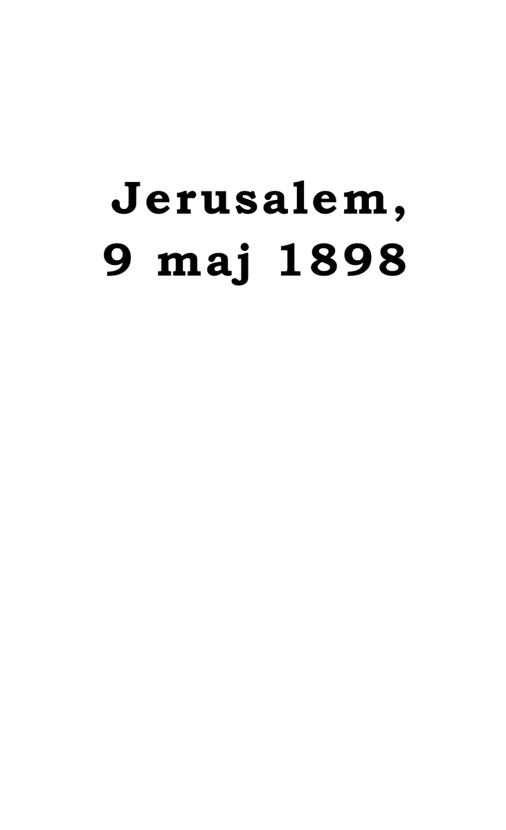 Brev från Jerusalem och Emmaus år 1898, av Hollisbetes Jon Jonsson till hans föräldrar.