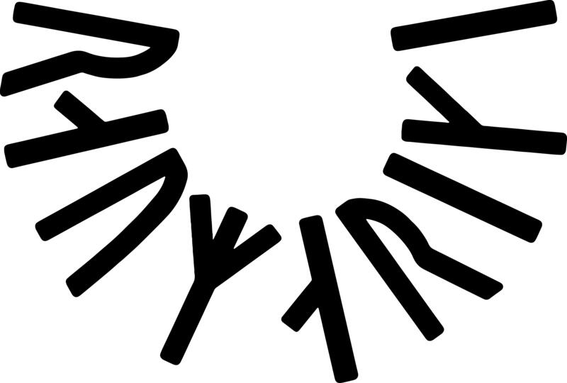 Ordet "Raumariki" skrevet med runer.