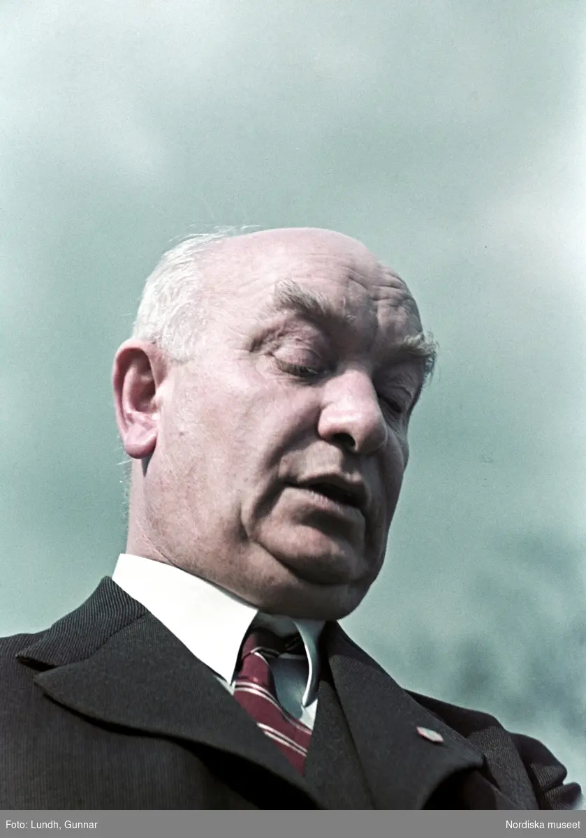 Statsminister Per Albin Hansson.
