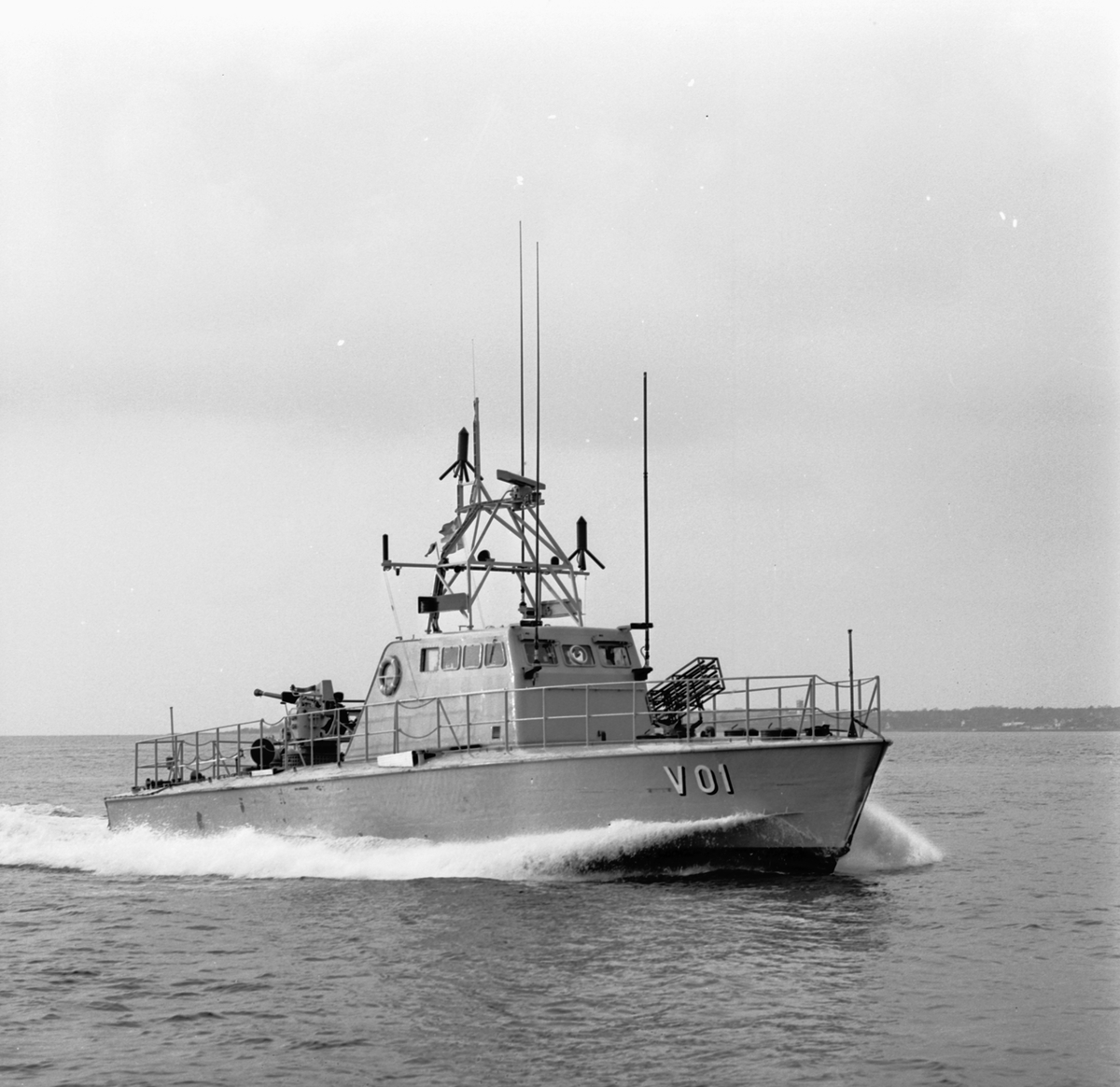 Provtur bevakningsbåt V001