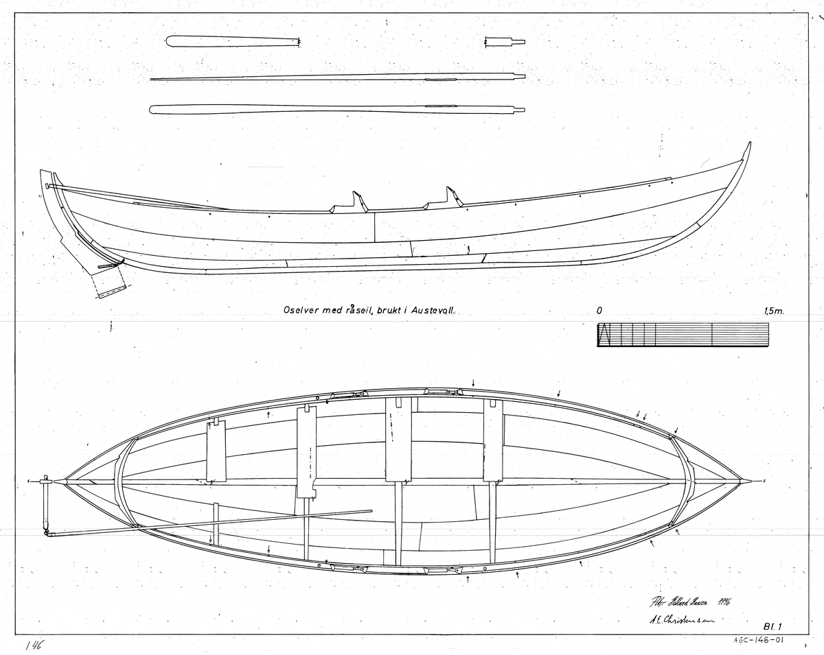 Konstruksjonstegning - Norsk Maritimt Museum / DigitaltMuseum